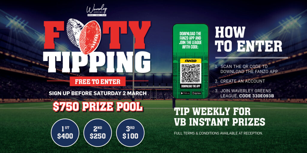 NRL FOOTY TIPPING 2024 Easts Waverley